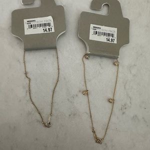 (2) NWT ankle bracelets